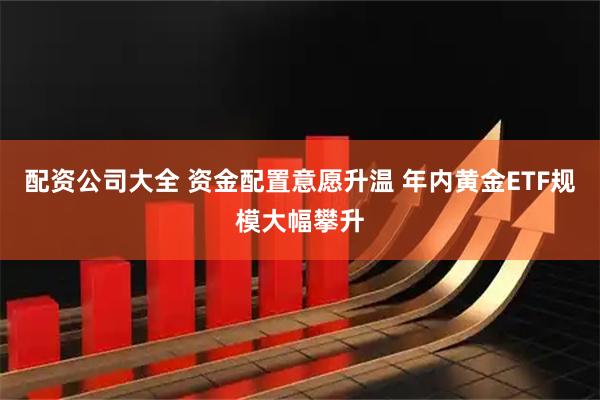 配资公司大全 资金配置意愿升温 年内黄金ETF规模大幅攀升